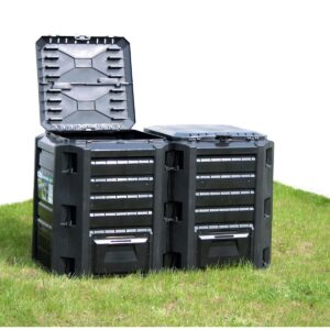 SODININKO KOMPOSTO DĖŽĖ EKOBAT SEGMENTINĖ MODULE COMPOGREEN JUODA 800L 595429 - Image 5