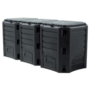 SODINIS KOMPOSTO DĖŽĖ EKOBAT SEGMENTINIS MODULE COMPOGREEN JUODAS 1200L 595436
