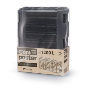 SODINIS KOMPOSTO DĖŽĖ EKOBAT SEGMENTINIS MODULE COMPOGREEN JUODAS 1200L 595436 - Image 3