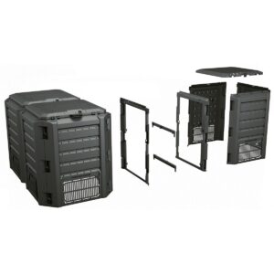 SODINIS KOMPOSTO DĖŽĖ EKOBAT SEGMENTINIS MODULE COMPOGREEN JUODAS 1200L 595436 - Image 4
