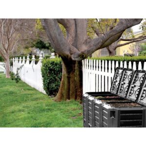 SODINIS KOMPOSTO DĖŽĖ EKOBAT SEGMENTINIS MODULE COMPOGREEN JUODAS 1200L 595436 - Image 10