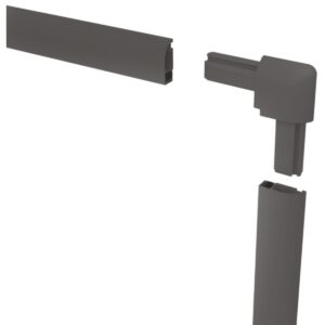 ALIUMININIS TINKLELIS NUO UODŲ LANGUI 120X140 ANTRACITO SPALVOS 9004678