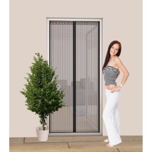 LAMELINIS DURŲ TINKLAS NUO UODŲ 100X220 CM SU MAGNETINIU UŽDARYMU 9002735 - Image 3