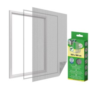 TINKLELIS NUO UODŲ LANGUI 150X180 BALTAS POLIESTERIS+LIPNI JUOSTELĖ 9004036