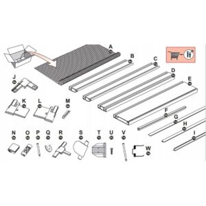 ALIUMINIS DURŲ TINKLAS NUO VABZDŽIŲ 100X215 BALTAS BASIC PLUS 9016893 - Image 3