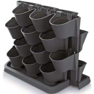 VERTIKALUS SODAS GĖLĖMS PASTATOMAS ANTRACITO SPALVOS 289908 - Image 3