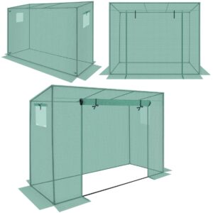ŠILTNAMIS POMIDORAMS IR AGURKAMS 200x77x168-150CM PE ŽALIAS 1053127