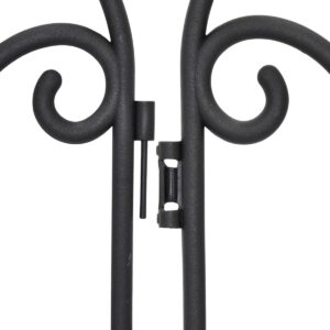 PLASTIKINĖ SODO TVORELĖ JUODA 59x33CM 4 PANELĖS KINZO 261225 - Image 4