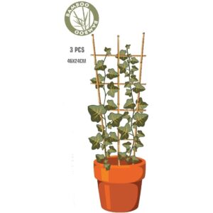 BAMBUSINĖ AUGALŲ ATRAMA KOPĖČIOS 45 CM 3VNT. PROGARDEN 323123 - Image 3