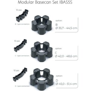 LIETAUS VANDENS TALPYKLOS PAGRINDAS MODULAR 5 BASECAN ANTRACITO SPALVOS 584591 - Image 2