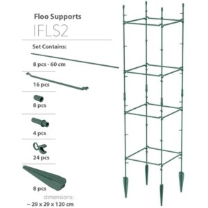 AUGALŲ ATRAMA FLOO SUPPORTS 29x29x120 CM MIŠKO ŽALIA 759777 - Image 5