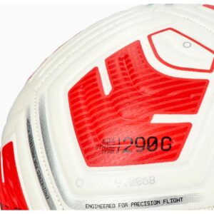 NIKE STRIKE 290G FUTBOLO KAMUOLYS WHITE/BRIGHT CRIMSON/SILVER 5 DYDŽIO 694803 - Image 4