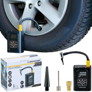 AUTOMOBILINIS KOMPRESORIUS DUNLOP 150 PSI SKAITMENINIS ORO KOMPRESORIUS SU POWERBANK FUNKCIJA 307176 - Image 8