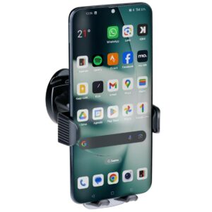 AUTOMOBILINIS TELEFONO LAIKIKLIS, BESISUKANTIS 360 LAIPSNIŲ KAMPU, 2 MONTAVIMO BŪDAI DUNLOP 260761 - Image 4