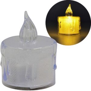 DEKORACINĖ ŽVAKĖ 3,6x5CM LED DEKORUOTA 809405