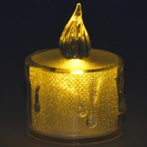 DEKORACINĖ ŽVAKĖ 3,6x5CM LED DEKORUOTA 809405 - Image 2