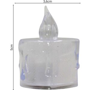 DEKORACINĖ ŽVAKĖ 3,6x5CM LED DEKORUOTA 809405 - Image 4