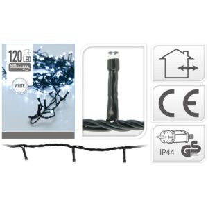 KALĖDINĖS LEMPUTĖS GIRLIANDA 120 LED ŠALTA BALTA 258950 - Image 2