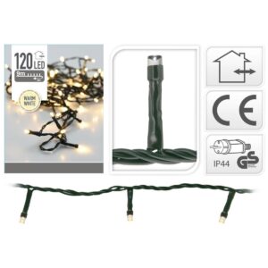 KALĖDINĖS LEMPUTĖS GIRLIANDA 120 LED ŠILTA BALTA 259117 - Image 4
