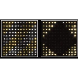 KALĖDINĖS LEMPUTĖS ŠVIESOS UŽUOLAIDA LAUKUI/VIDUI 144 LED 120X120CM SU NUOTOLINIO VALDYMO PULTELIU ŠILTA BALTA 232074 - Image 2