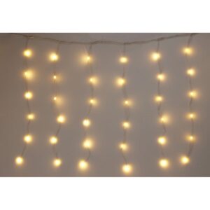 KALĖDINĖS LEMPUTĖS ŠVIESOS UŽUOLAIDA LAUKUI/VIDUI 144 LED 120X120CM SU NUOTOLINIO VALDYMO PULTELIU ŠILTA BALTA 232074 - Image 5