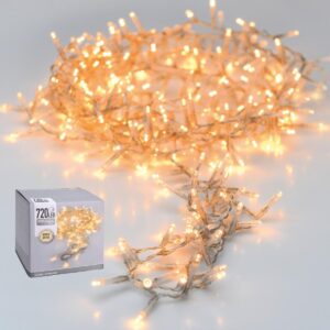 KALĖDINĖS LEMPUTĖS ŠVIESOS GIRLIANDA 720 LED ŠILTA BALTA SKAIDRUS LAIDAS 259476 - Image 4