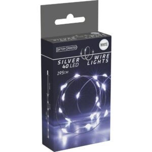 VIELINĖS LED GIRLIANDOS LEMPUTĖS SU BATERIJOMIS 40 LED ŠALTA BALTA 662284 - Image 4