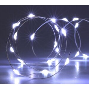 LED VIELINĖ GIRLIANDA SU BATERIJOMIS 80 LED ŠALTA BALTA 662291 - Image 2
