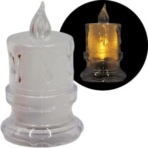 DEKORACINĖ ŽVAKĖ 5x8CM LED SU PAPUOŠIMAIS 105682