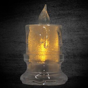 DEKORACINĖ ŽVAKĖ 5x8CM LED SU PAPUOŠIMAIS 105682 - Image 2