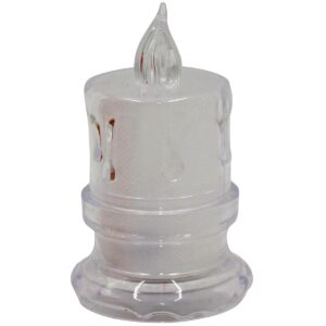 DEKORACINĖ ŽVAKĖ 5x8CM LED SU PAPUOŠIMAIS 105682 - Image 3