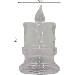 DEKORACINĖ ŽVAKĖ 5x8CM LED SU PAPUOŠIMAIS 105682 - Image 4
