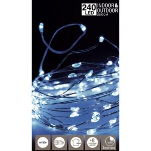 LED vielinė girlianda 240 LED šaltai balta 725425