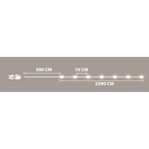 LED vielinė girlianda 240 LED šaltai balta 725425 - Image 2