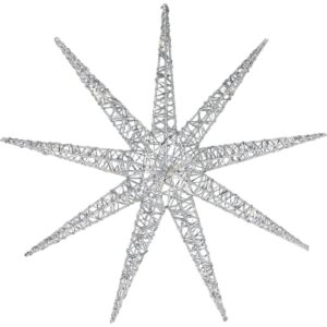 DEKORACINIS KABANTIS SNAIGĖS FORMOS PAPUOŠIMAS 50LED SIDABRINIS 212441 - Image 6