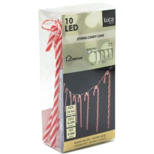 GIRLIANDA 10 LED SALDAINIAI LAZDELĖS EGLUTEI ŠILTA BALTA LUCA 642237 - Image 5