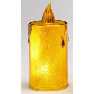 DEKORACINĖ ŽVAKĖ 8 CM AMBER ŠILTA BALTA 1 LED 7623278 - Image 9