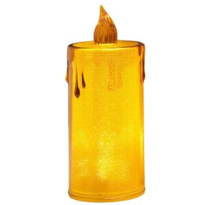 DEKORACINĖ ŽVAKĖ 8 CM AMBER ŠILTA BALTA 1 LED 7623278 - Image 10