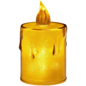 DEKORACINĖ ŽVAKĖ 10,5 CM AMBER ŠILTA BALTA 1 LED 7623308 - Image 6