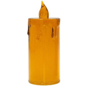 DEKORACINĖ ŽVAKĖ 12,5 CM AMBER ŠILTA BALTA 1 LED 7623339 - Image 2