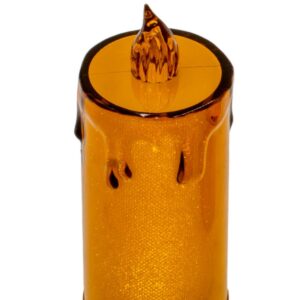 DEKORACINĖ ŽVAKĖ 12,5 CM AMBER ŠILTA BALTA 1 LED 7623339 - Image 3