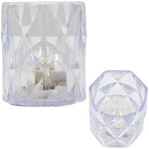 MINI DEKORACINĖ LEMPA 6 CM SKAIDRI ŠILTA BALTA 1 LED 782975