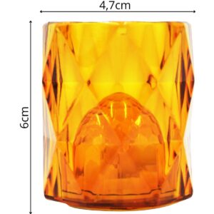 MINI DEKORACINĖ LEMPA 6 CM AMBER ŠILTA BALTA 1 LED 783002 - Image 3