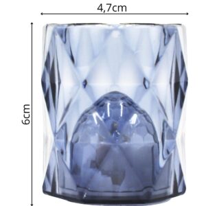 MINI DEKORATYVINĖ LEMPA 6 CM PILKA ŠILTA BALTA 1 LED 783033 - Image 3
