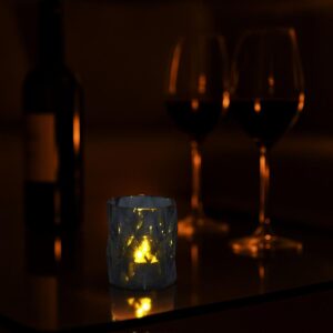 MINI DEKORATYVINĖ LEMPA 6 CM PILKA ŠILTA BALTA 1 LED 783033 - Image 4