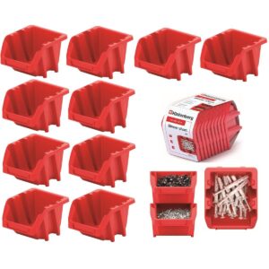 DIRBTUVIŲ DĖŽUČIŲ RINKINYS BINEER SHORT 10VNT RAUDONAS KISTENBERG 287454