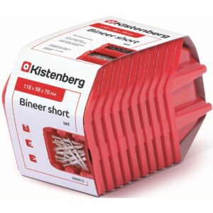 DIRBTUVIŲ DĖŽUČIŲ RINKINYS BINEER SHORT 10VNT RAUDONAS KISTENBERG 287454 - Image 6