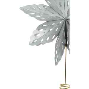 KALĖDINĖ EGLUTĖS VIRŠŪNĖ ŽVAIGŽDĖ 30CM POPIERINĖ SIDABRINĖ 7075879 - Image 3