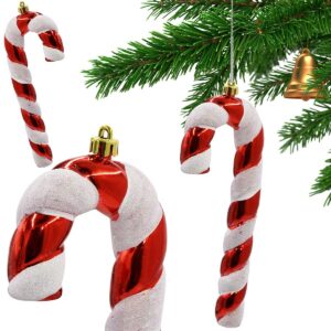 PLASTIKINIS KALĖDINIS ŽAISLIUKAS FORMA SAUGUS CUKRAUS LAZDELĖS 2VNT. MICA 925759