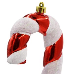 PLASTIKINIS KALĖDINIS ŽAISLIUKAS FORMA SAUGUS CUKRAUS LAZDELĖS 2VNT. MICA 925759 - Image 3